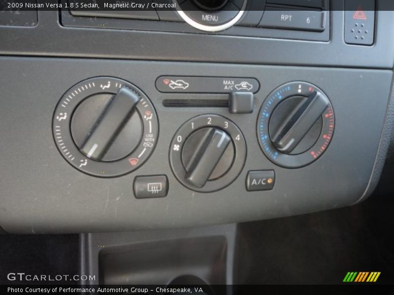 Magnetic Gray / Charcoal 2009 Nissan Versa 1.8 S Sedan