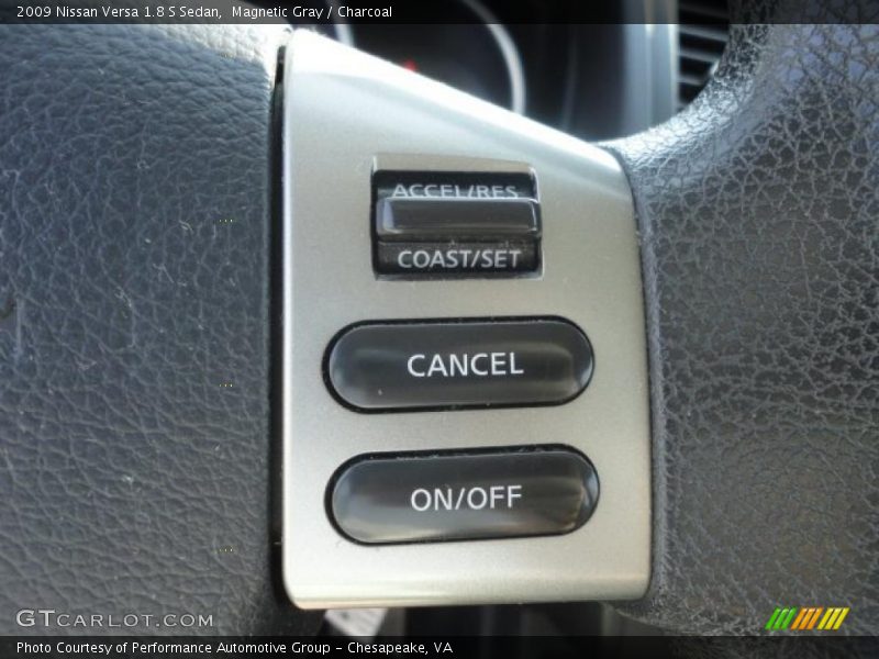 Magnetic Gray / Charcoal 2009 Nissan Versa 1.8 S Sedan