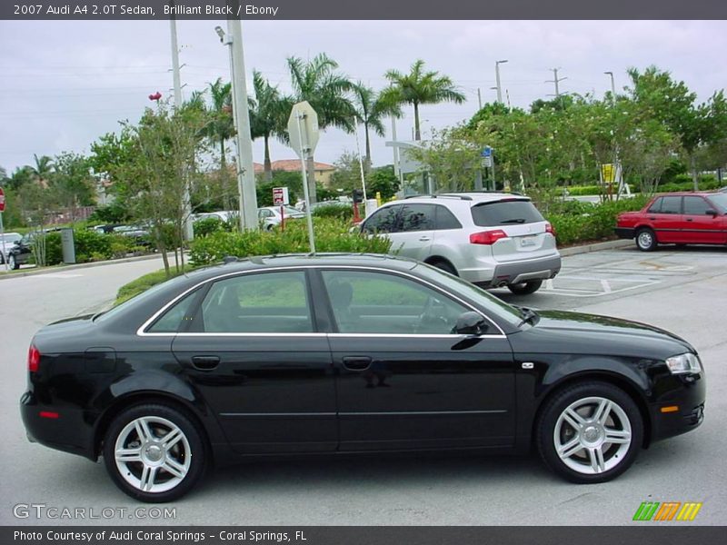 Brilliant Black / Ebony 2007 Audi A4 2.0T Sedan