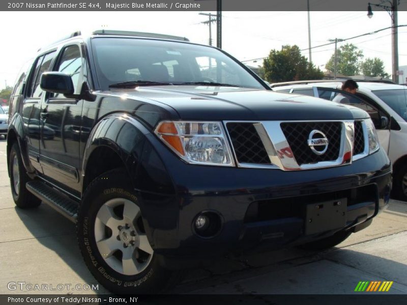 Majestic Blue Metallic / Graphite 2007 Nissan Pathfinder SE 4x4