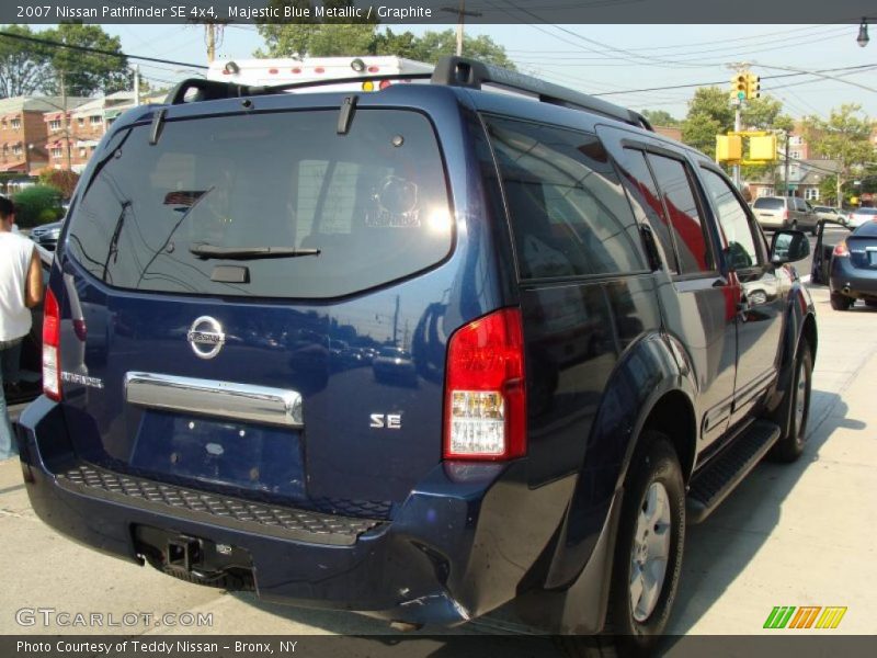 Majestic Blue Metallic / Graphite 2007 Nissan Pathfinder SE 4x4