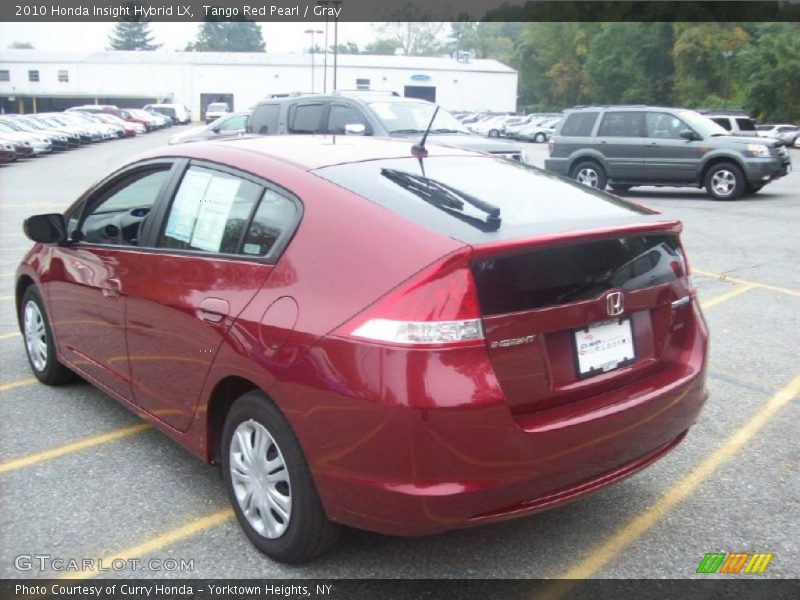 Tango Red Pearl / Gray 2010 Honda Insight Hybrid LX