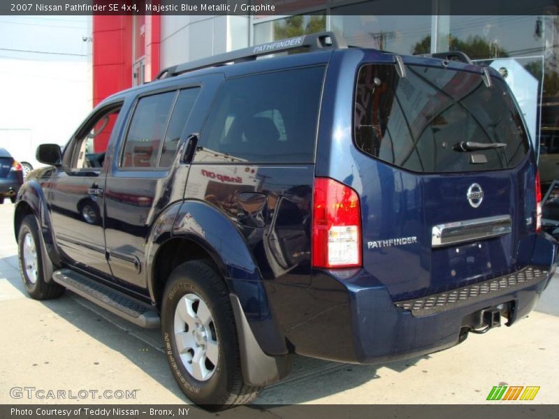 Majestic Blue Metallic / Graphite 2007 Nissan Pathfinder SE 4x4