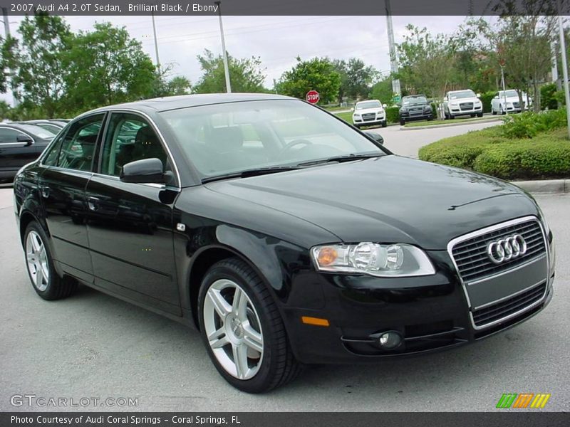 Brilliant Black / Ebony 2007 Audi A4 2.0T Sedan