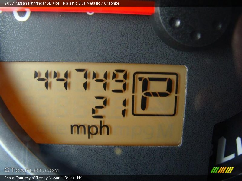 Majestic Blue Metallic / Graphite 2007 Nissan Pathfinder SE 4x4