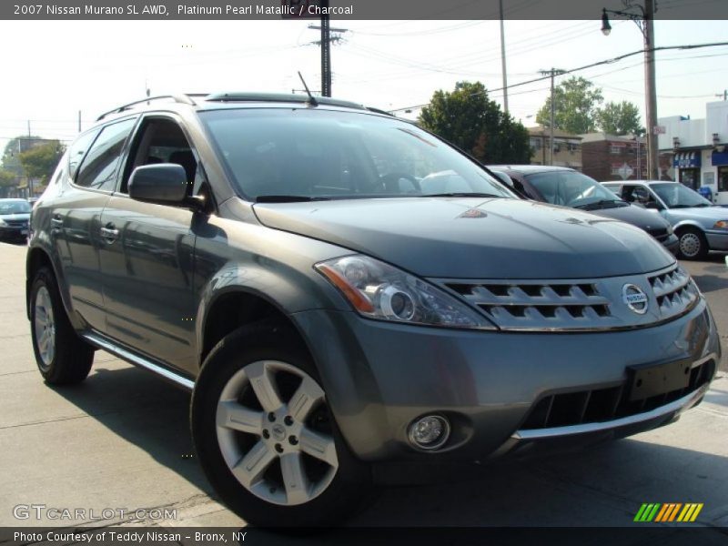 Platinum Pearl Matallic / Charcoal 2007 Nissan Murano SL AWD