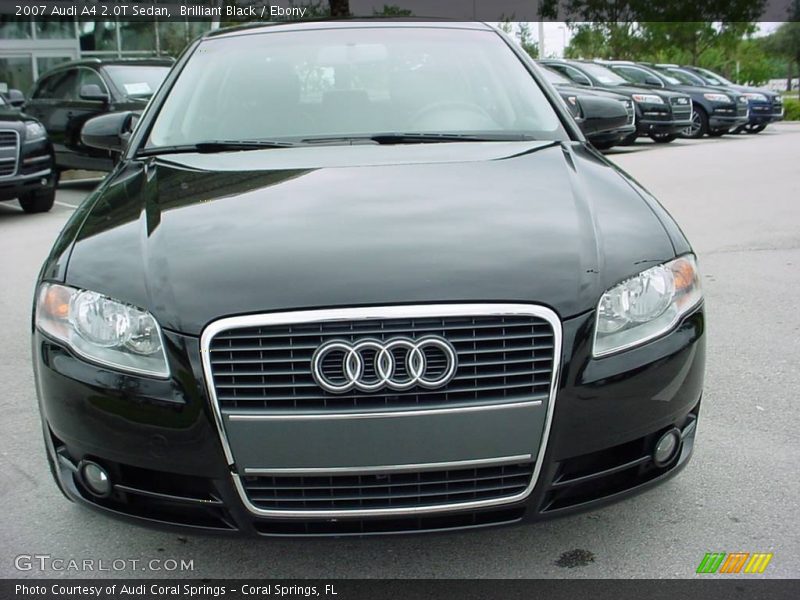 Brilliant Black / Ebony 2007 Audi A4 2.0T Sedan