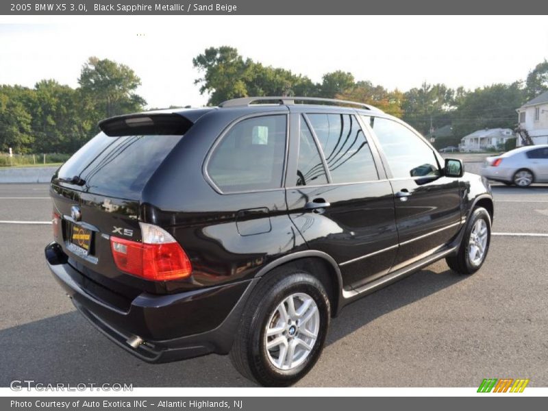 Black Sapphire Metallic / Sand Beige 2005 BMW X5 3.0i