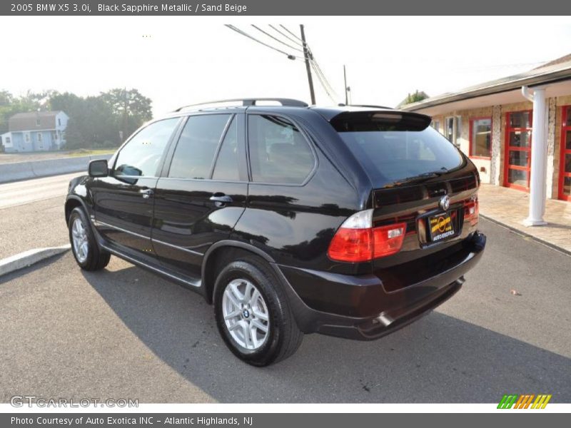 Black Sapphire Metallic / Sand Beige 2005 BMW X5 3.0i