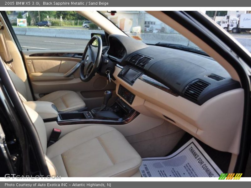 Black Sapphire Metallic / Sand Beige 2005 BMW X5 3.0i