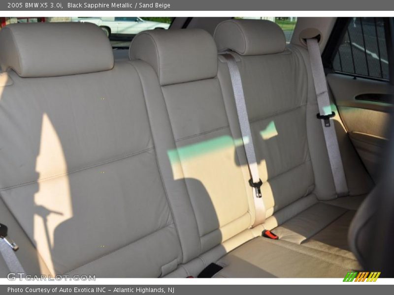 Black Sapphire Metallic / Sand Beige 2005 BMW X5 3.0i