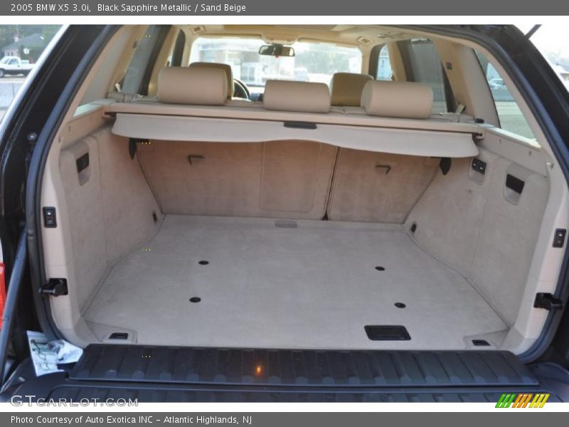 Black Sapphire Metallic / Sand Beige 2005 BMW X5 3.0i