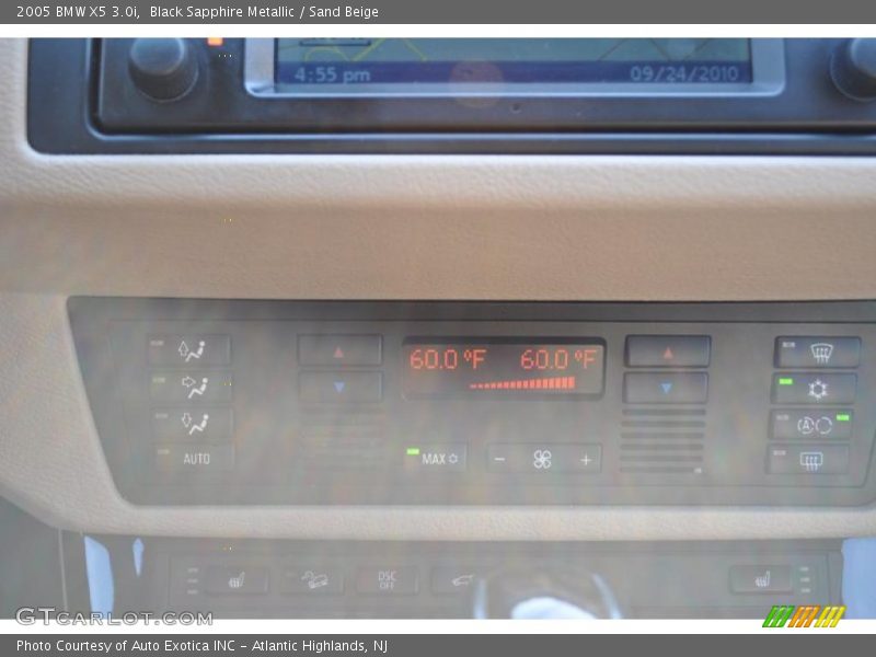 Black Sapphire Metallic / Sand Beige 2005 BMW X5 3.0i