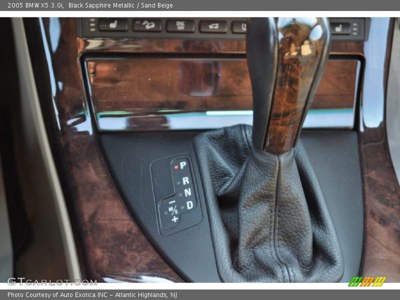 Black Sapphire Metallic / Sand Beige 2005 BMW X5 3.0i