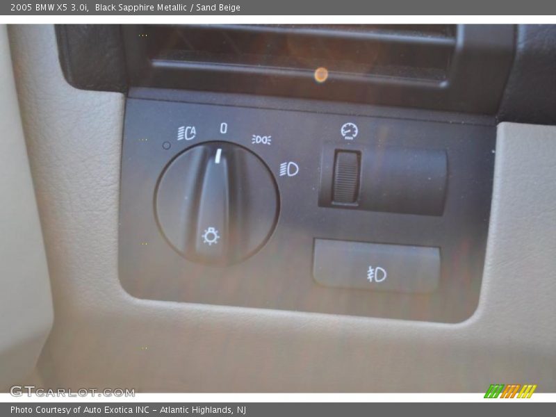 Black Sapphire Metallic / Sand Beige 2005 BMW X5 3.0i