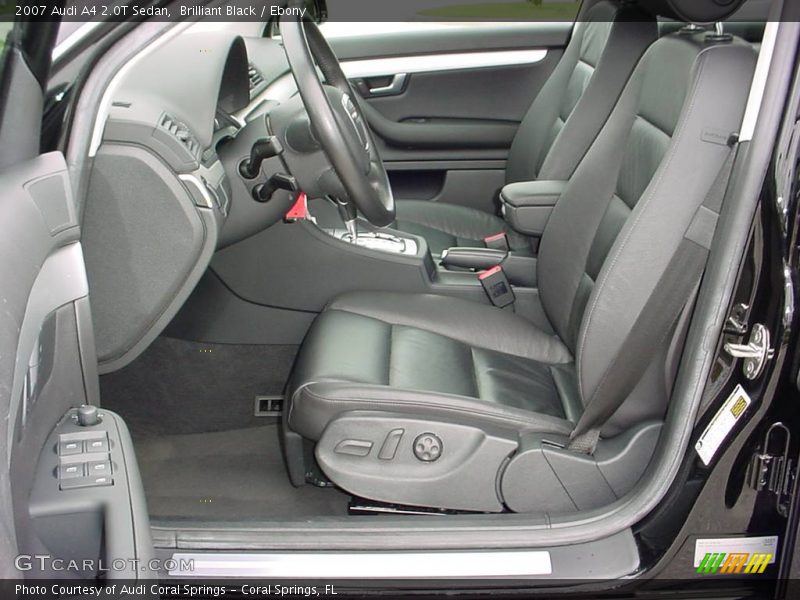 Brilliant Black / Ebony 2007 Audi A4 2.0T Sedan