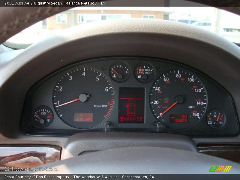 Melange Metallic / Tan 2001 Audi A4 2.8 quattro Sedan
