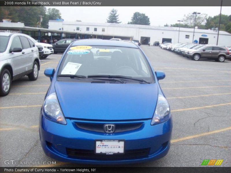 Vivid Blue Pearl / Black/Grey 2008 Honda Fit Hatchback