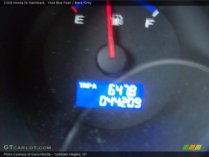 Vivid Blue Pearl / Black/Grey 2008 Honda Fit Hatchback