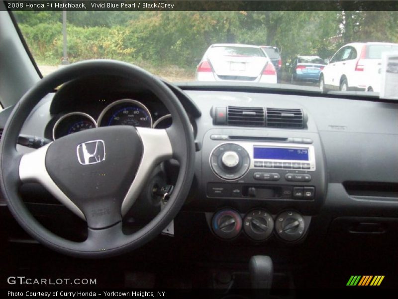 Vivid Blue Pearl / Black/Grey 2008 Honda Fit Hatchback