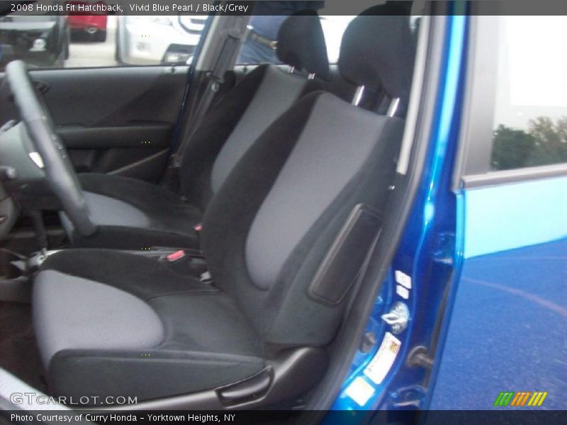 Vivid Blue Pearl / Black/Grey 2008 Honda Fit Hatchback