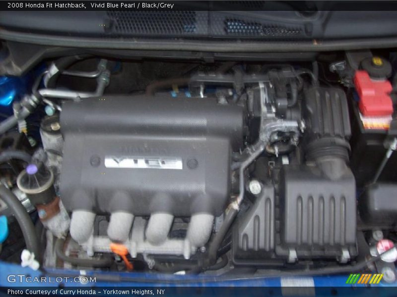 Vivid Blue Pearl / Black/Grey 2008 Honda Fit Hatchback