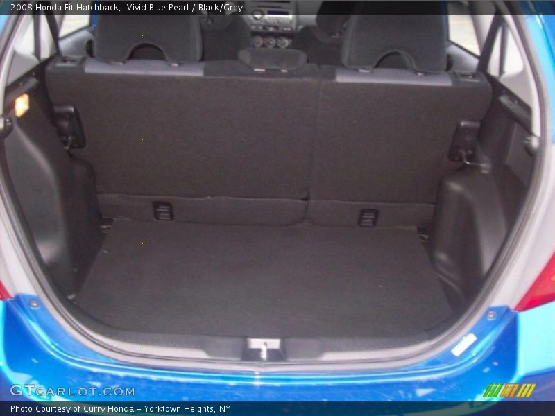 Vivid Blue Pearl / Black/Grey 2008 Honda Fit Hatchback