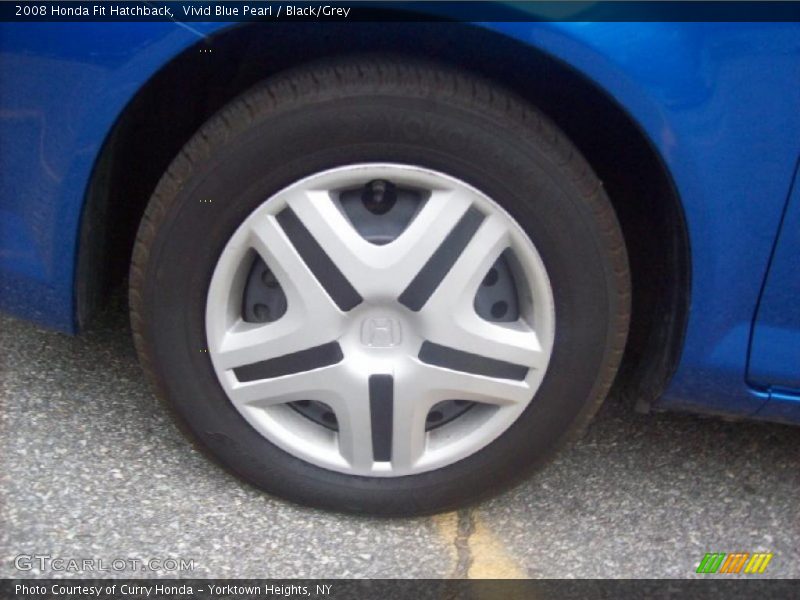 Vivid Blue Pearl / Black/Grey 2008 Honda Fit Hatchback