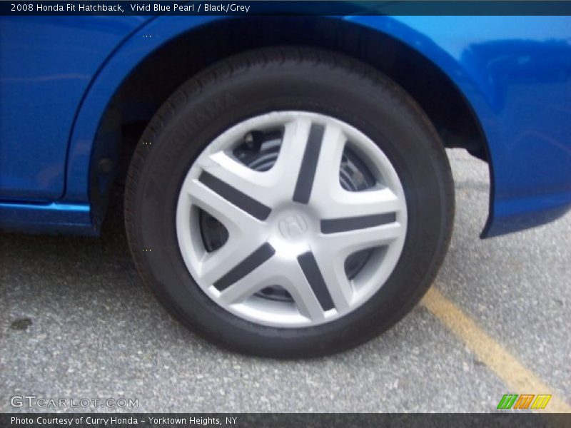 Vivid Blue Pearl / Black/Grey 2008 Honda Fit Hatchback