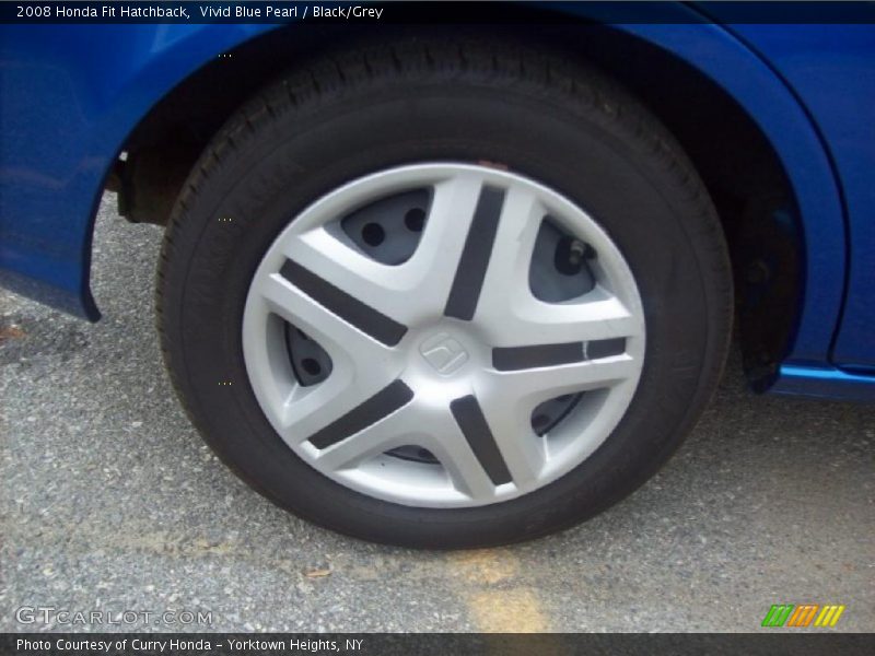 Vivid Blue Pearl / Black/Grey 2008 Honda Fit Hatchback
