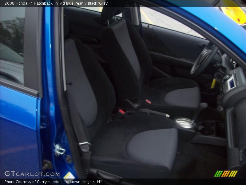 Vivid Blue Pearl / Black/Grey 2008 Honda Fit Hatchback