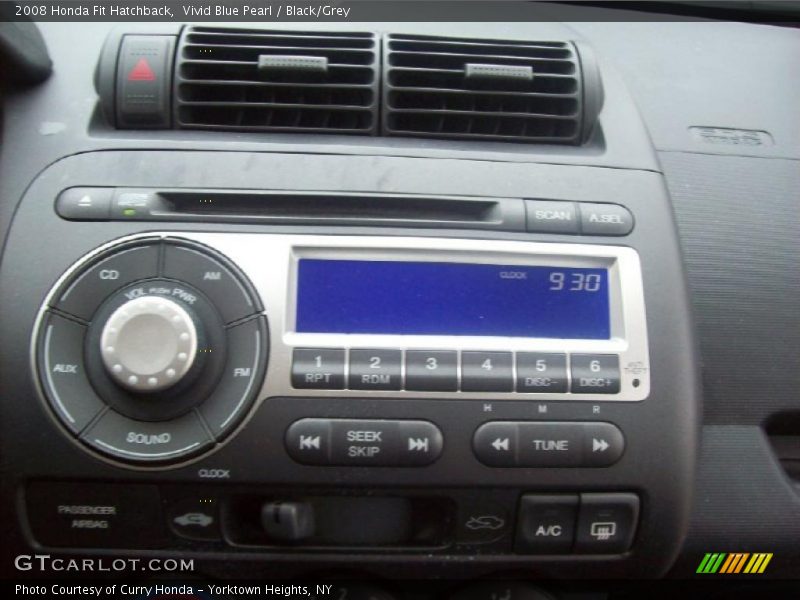 Vivid Blue Pearl / Black/Grey 2008 Honda Fit Hatchback