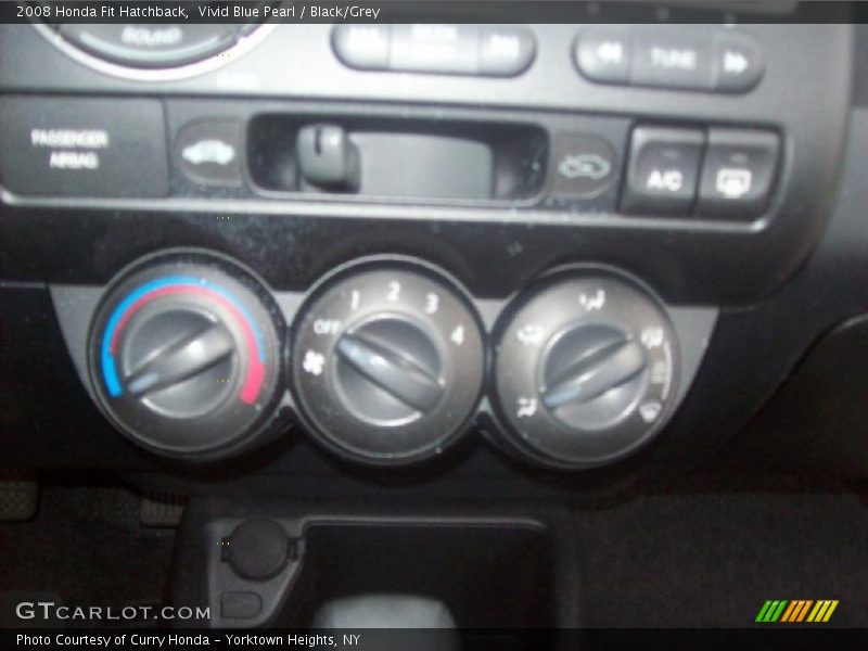Vivid Blue Pearl / Black/Grey 2008 Honda Fit Hatchback