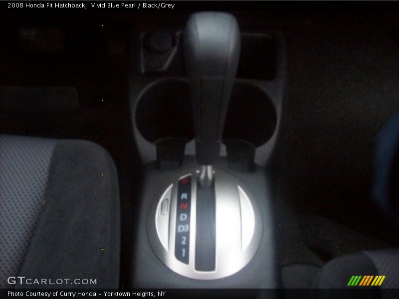 Vivid Blue Pearl / Black/Grey 2008 Honda Fit Hatchback