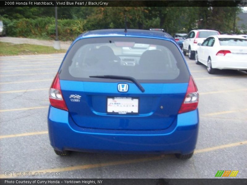 Vivid Blue Pearl / Black/Grey 2008 Honda Fit Hatchback