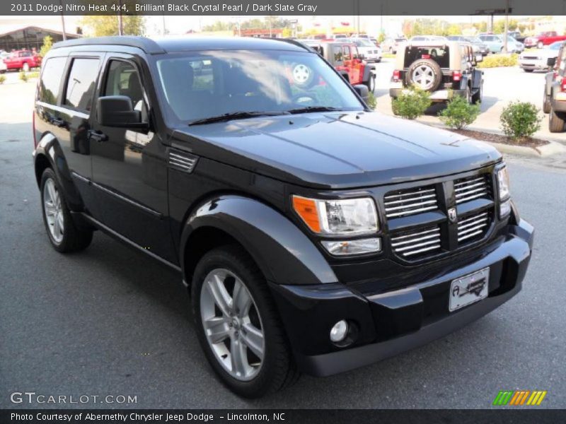 Brilliant Black Crystal Pearl / Dark Slate Gray 2011 Dodge Nitro Heat 4x4