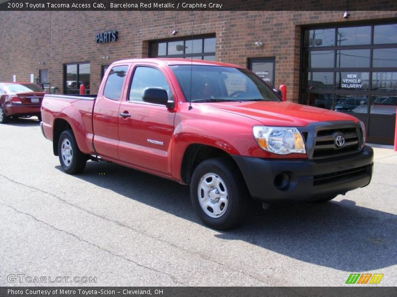 Barcelona Red Metallic / Graphite Gray 2009 Toyota Tacoma Access Cab