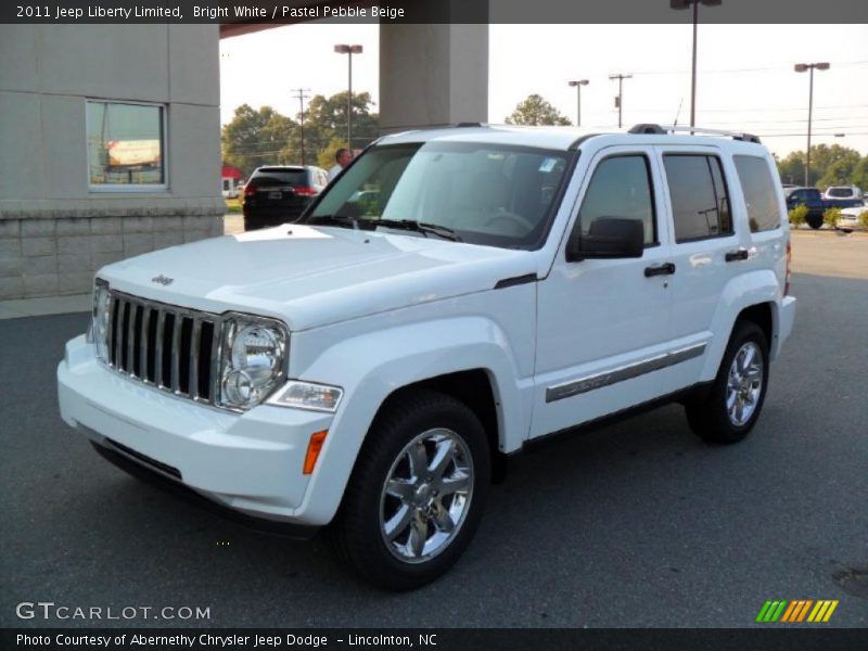 Bright White / Pastel Pebble Beige 2011 Jeep Liberty Limited