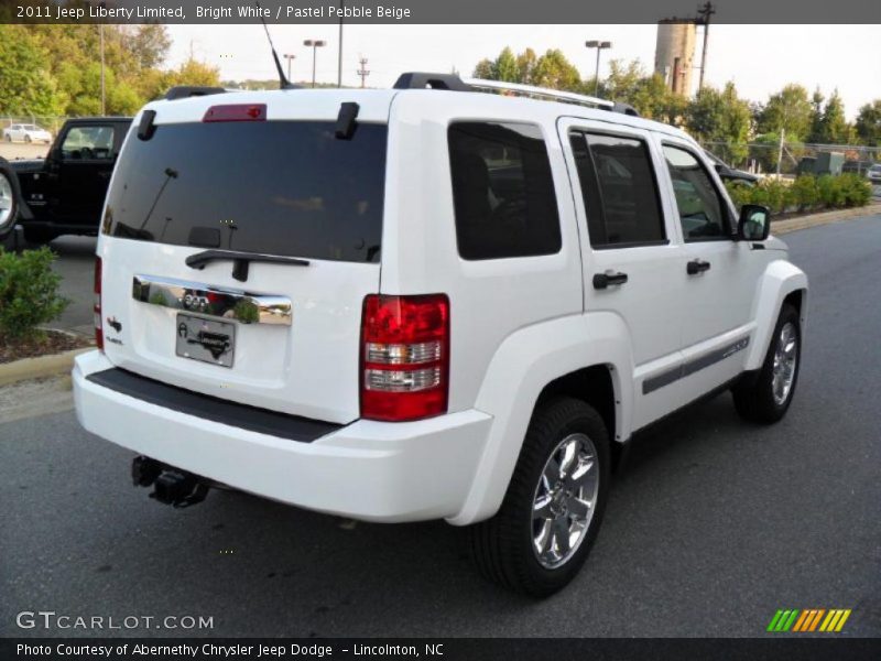 Bright White / Pastel Pebble Beige 2011 Jeep Liberty Limited