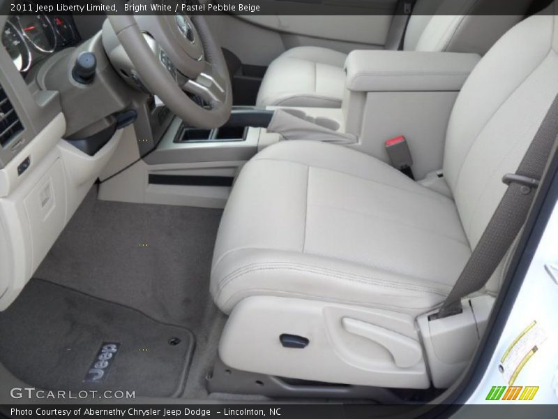 Bright White / Pastel Pebble Beige 2011 Jeep Liberty Limited