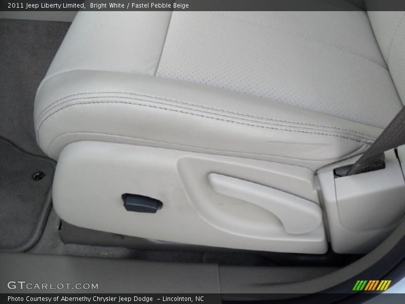 Bright White / Pastel Pebble Beige 2011 Jeep Liberty Limited