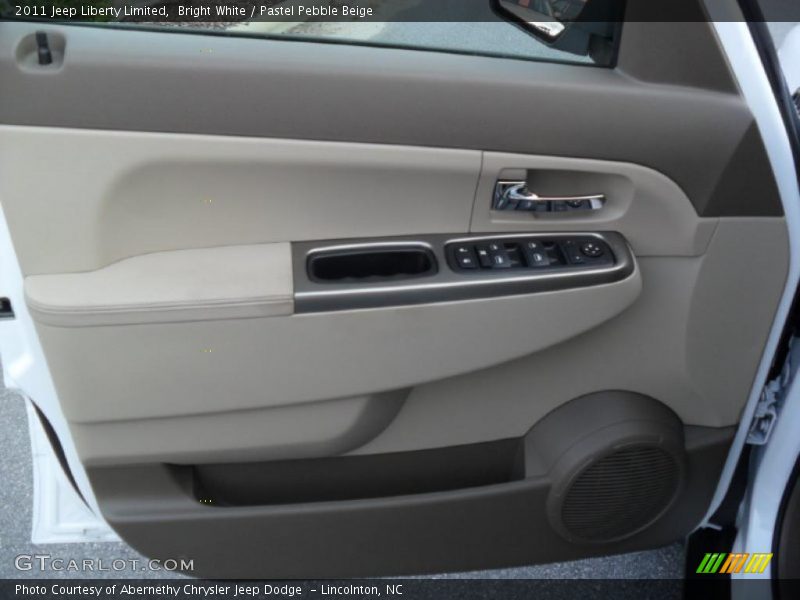 Bright White / Pastel Pebble Beige 2011 Jeep Liberty Limited