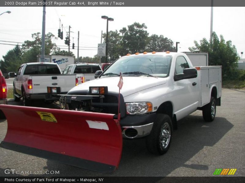 Bright White / Taupe 2003 Dodge Ram 2500 ST Regular Cab 4x4