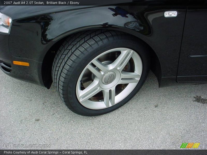 Brilliant Black / Ebony 2007 Audi A4 2.0T Sedan