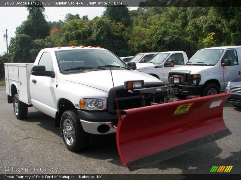 Bright White / Taupe 2003 Dodge Ram 2500 ST Regular Cab 4x4