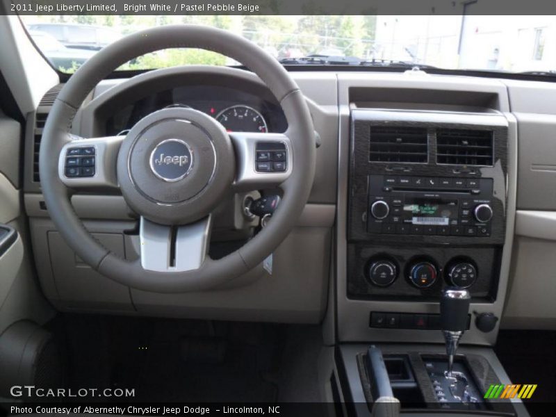 Bright White / Pastel Pebble Beige 2011 Jeep Liberty Limited