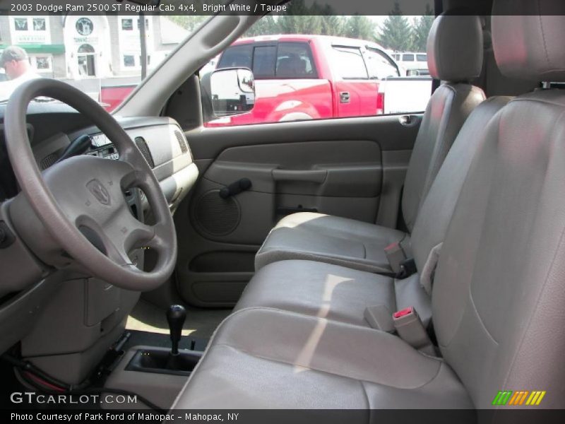 Bright White / Taupe 2003 Dodge Ram 2500 ST Regular Cab 4x4