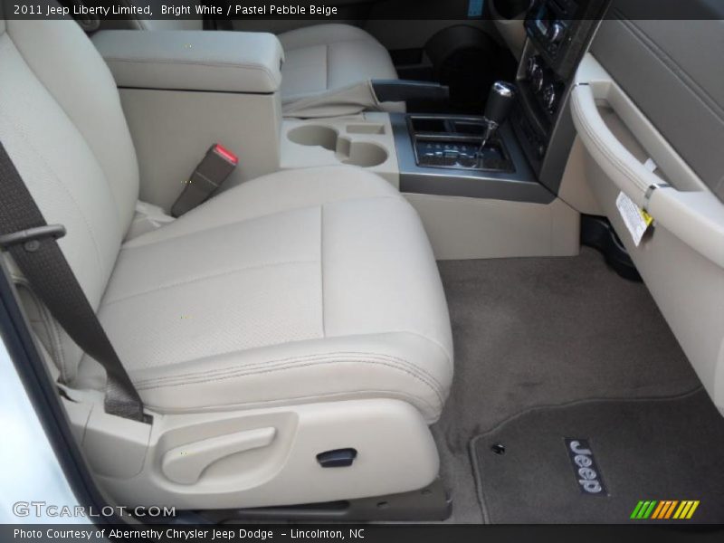 Bright White / Pastel Pebble Beige 2011 Jeep Liberty Limited