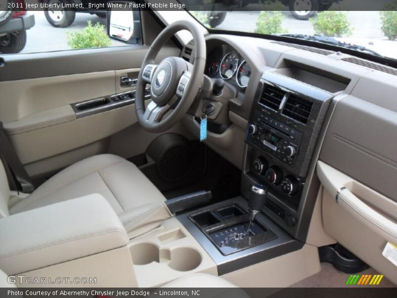 Bright White / Pastel Pebble Beige 2011 Jeep Liberty Limited
