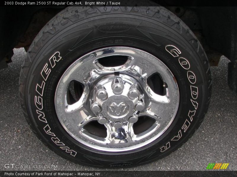 Bright White / Taupe 2003 Dodge Ram 2500 ST Regular Cab 4x4